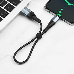 Дата кабель Hoco X38 Cool Type-C (0.25m) Чорний - мініатюра 4