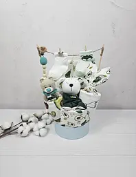 Букет з пелюшок для немовлят A.L.Babybox Авокало №2 11 од. Зелений (BU 24366153)