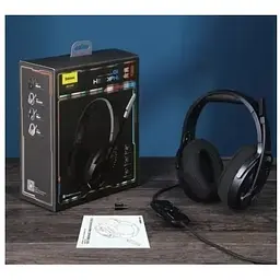 Навушники Baseus Gamo Immersive Virtual 3D Game Headphone D05 (PC) версія для ПК чорні NGD05-01 - мініатюра 4