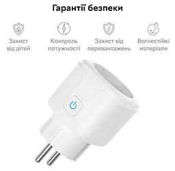 Розумна розетка Zigbee 3.0 з ватметром Tuya/Smart Life 16 А - мініатюра 5