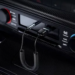 Bluetooth-трансмітер Essager Lingfeng USB to 3.5mm Bluetooth 5.0 Сірий (EBT-LF01-P) - мініатюра 4