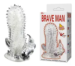 Насадка з вібрацією Penis sleeve Bullet vibrator 1 Crystal Baile BI-026205 87417 - мініатюра 4