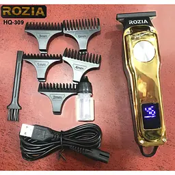 Професійна бездротова машинка для стриження волосся Rozia Pro HQ-309 машинка для волосся бороди - мініатюра 2