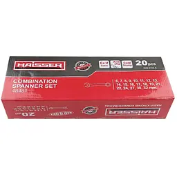 Набір ключів комбінованих Haisser Cold Stamped Satin 20 шт. (124479) - мініатюра 3