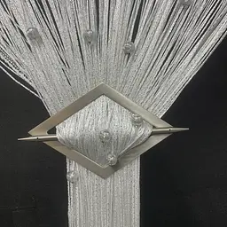 Штори-нитки з люрексом та намистинами білого кольору ALBO pbe0052876 - мініатюра 9