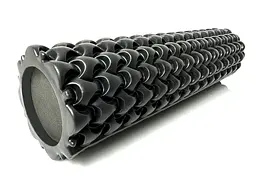Масажний ролик EasyFit Plexus 45 см Чорний (EF-3341-3-Bk)