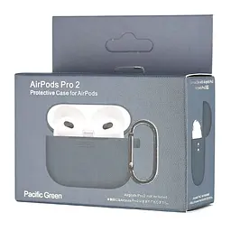 Чохол Silicone Case 1,2mm for AirPods Pro 2 Pacific Green - мініатюра 2