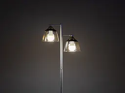 Торшер класичний LK-725F/2 E27 WH+FG - мініатюра 2