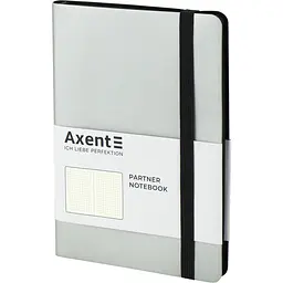 Книга записна Axent Partner Soft A5- у крапку 96 аркушів срібляста (8312-34-A) - мініатюра 2