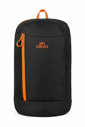 Рюкзак міський Crivit Mini 10 л чорний з оранжевим