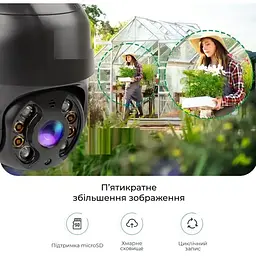 Вулична поворотна IP-камера FURminator WI-FI, А8 / 4mp 360 (A8) monitor ICSSE - мініатюра 3