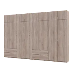 Розпашна Шафа для одягу Doros Лукас Дуб сонома 4+4 ДСП 360х50х240 (42005143) - мініатюра 1