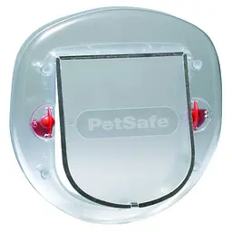 Дверцята для дрібних собак і великих котів на вхідні двері PetSafe, до 10 кг, прозорі, 200×180 мм