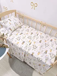 Змінний постільний комплект в дитяче ліжечко 120 x 60 см (наволочка + простирадло + підковдра) BST цирк