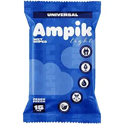 Вологі серветки Ampik Light універсальні 15 шт.