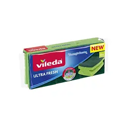 Губки кухонні Vileda Ultra Fresh Антибактеріальні 3 шт. (4023103239500) - мініатюра 1