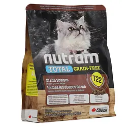 Корм холістик Nutram Total GF Turkey & Chiken Cat 0.340 кг з індичкою та куркою для дорослих кішок