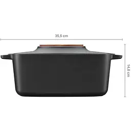 Каструля Fiskars Norden чавунна овальна 5 л  (1026567) - мініатюра 6
