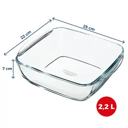 Форма для запікання Pyrex AirFryer, 25x22x7 см (2.2 л) (7150753) - мініатюра 3