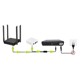 Джерело автономного живлення роутера/камери Telstream Mini UPS 10400mAh 18W (DC 5/9/12V/USB/PoE) (DC1018P) - мініатюра 4