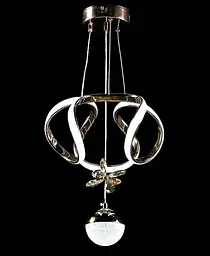 Люстра стельова LED Splendid Ray L123/2, 30W, золото, білий, сучасний стиль, регульована висота - мініатюра 2