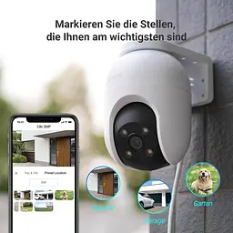 WiFi камера EZVIZ C8c 2MP, поворотна 360°, нічне бачення, трекінг, звук - мініатюра 6