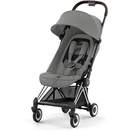 Прогулянковий візочок Cybex Coya Chrome Dark Brown Mirage Grey, сірий (522004395) - мініатюра 5
