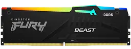 Оперативна пам'ять Kingston Fury 16GB DDR5 6000MHz Beast RGB Black (KF560C30BBA-16)