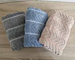 Набір турецьких махрових рушників Cestepe MicroCotton Premium 3 штуки 50x90 Multi 2 щільність 600 г/м2 - мініатюра 4