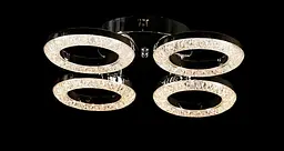 Люстра стельова LED Splendid Ray L2723/4, 4 лампи, діаметр 48 см, хром, сучасний стиль з пультом регулювання світла - мініатюра 3