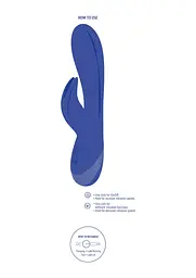 Вібратор-кролик Xocoon Everlasting Love, 19 см (синій) - мініатюра 5