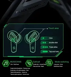 Бездротові навушники Black Shark JoyBuds SE чорні - мініатюра 7