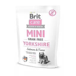 Сухий корм Brit Care GF Mini Yorkshire для йоркширських тер'єрів, з лососем і тунцем 400 г (арт.170780/520206)