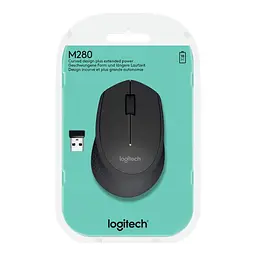 Миша комп'ютерна бездротова Logitech M280 / DPI 1000 / USB / Чорний (910-004287) - мініатюра 7