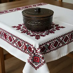 Супник з кришкою з червоної глини 1.8 л Колосок молочена кераміка Український глиняний посуд - мініатюра 4