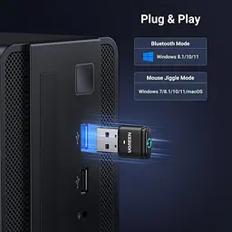 Bluetooth-адаптер Ugreen Undetectable Mouse Jiggler для ноутбука та ПК, чорний (35994) - мініатюра 7