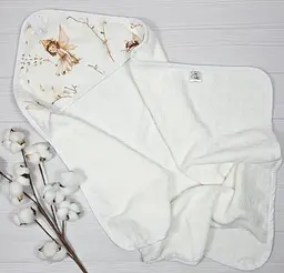 Дитячий рушничок-куточок 80х80 a.l.babybox Феї Білий - мініатюра 2