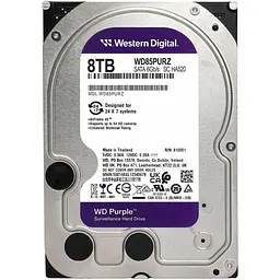 Жорсткий диск 3.5` WD Purple 8TB SATA 256MB (WD85PURZ) [141092] - мініатюра 3