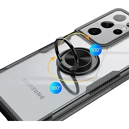 Чохол Primolux Ring Magnetic Stand для Samsung Galaxy S21 Ultra (SMG998 / G9980) Black - мініатюра 2