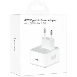 МЗП Hoco C161A Speed PD40W (1USB-C) White - мініатюра 2