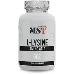Амінокислота L-Lysine, 120 капсул MST vit0004076