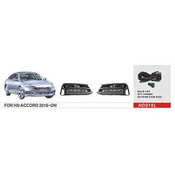 LED Протитуманні фари для Honda Accord 2017-12V 7W з проводкою Комплект (HD-916L) - мініатюра 2