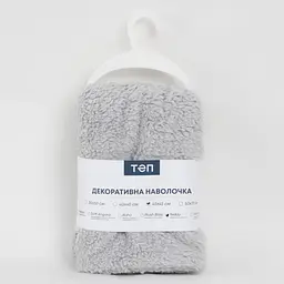 Наволочка декоративна ТЕП Teddy 45x45 см світло-сірий (2-05256_35617) - мініатюра 7
