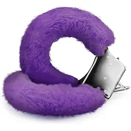 Наручники Crushious Love Cuffs Furry (фіолетовий)