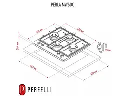 Варильна поверхня Perfelli PERLA MW60C BIANCO - мініатюра 3