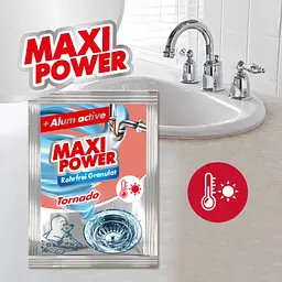 Засіб для чищення труб Maxi Power з теплою водою, гранульований, 80 г - мініатюра 3