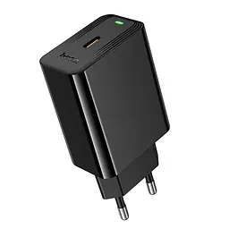 Сітчасте зарядне пристрій HOCO CS93A Leader single port PD20W charger Чорний
