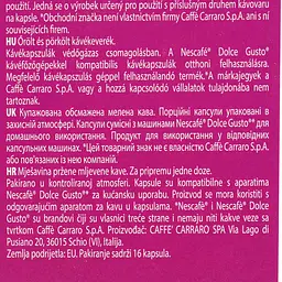 Уцінка. Кава в капсулах Carraro Dolce Gusto Costa Rica, 16 капсул  - мініатюра 7