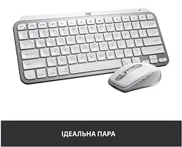 Клавіатура MX Keys Mini For Mac Wireless Illuminated Pale Grey Logitech teh0022911 - мініатюра 6