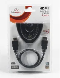 HDMI світч-подовжувач Cablexpert HDMI-3хHDMI M/F v.1.4 0.5м - мініатюра 2